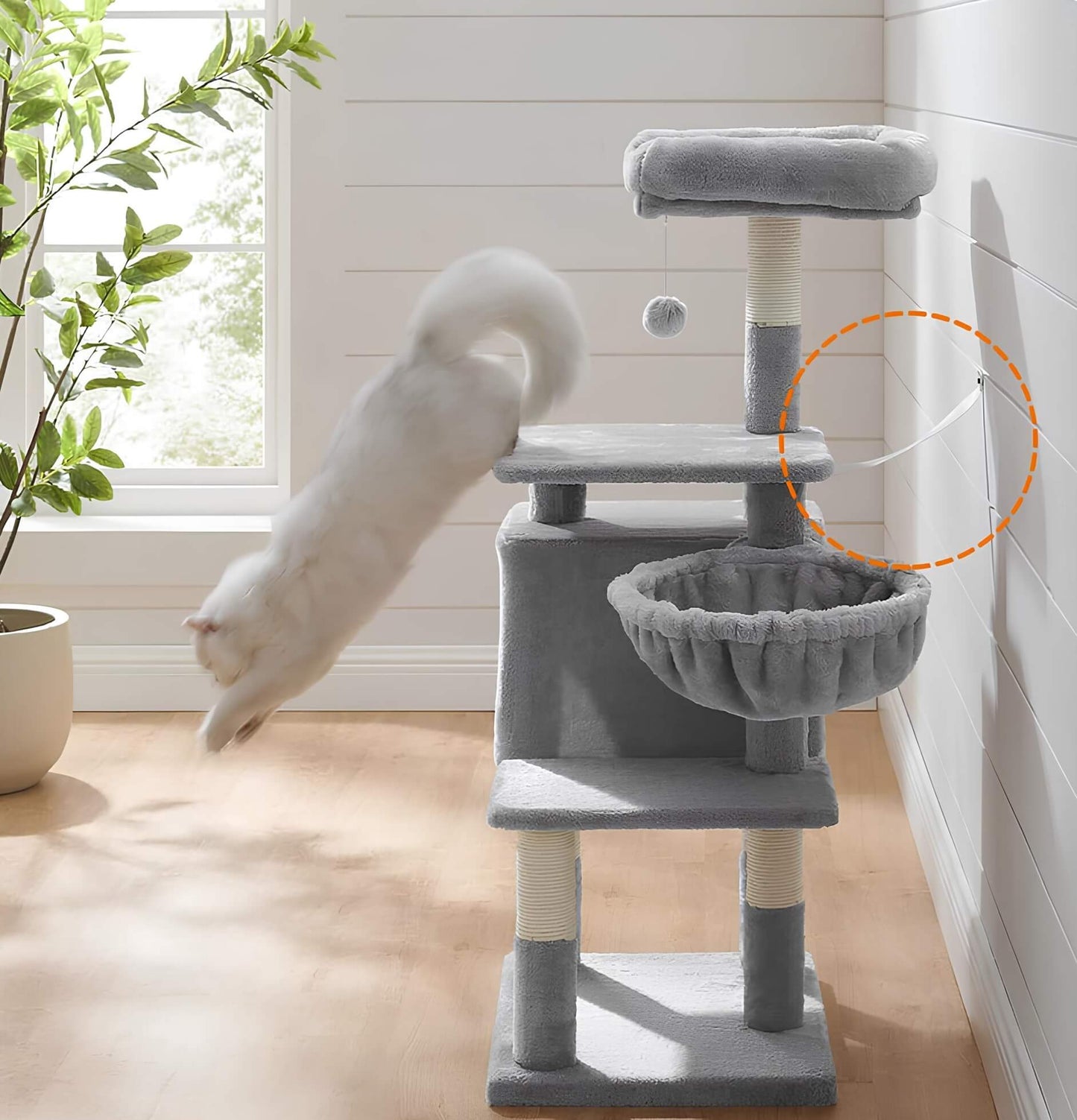 Arbre à chat multi-niveaux 110cm