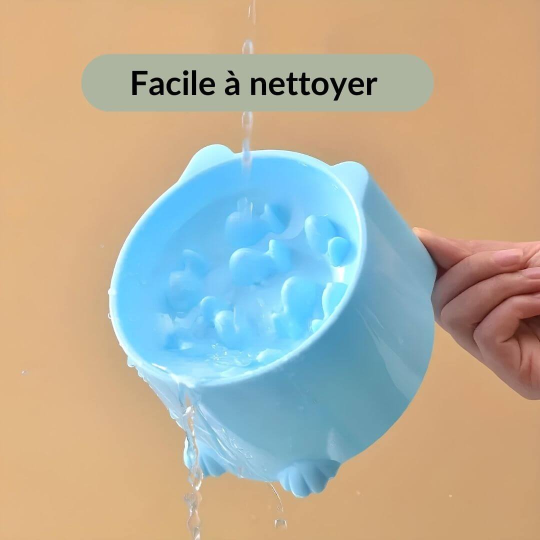 Gamelle anti-glouton pour chat - Surélevé