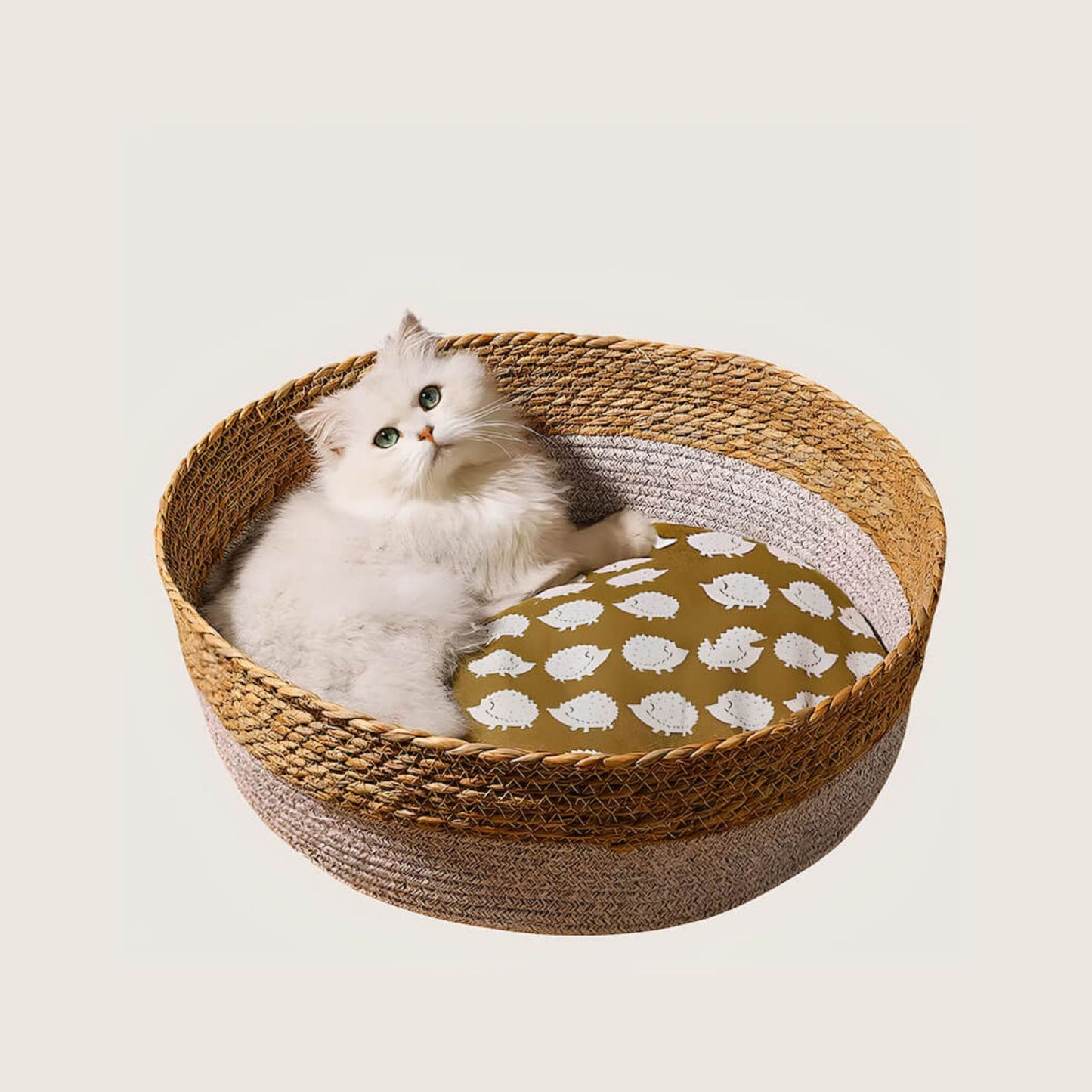Panier rond en osier