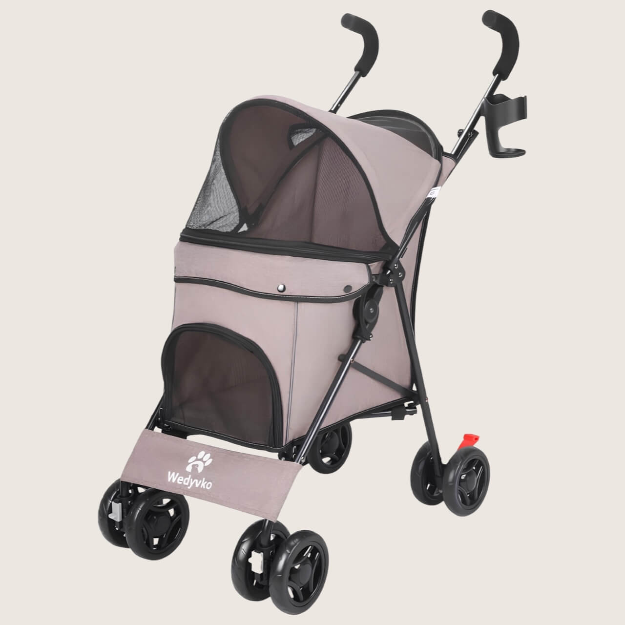 Poussette pliable pour chats légère