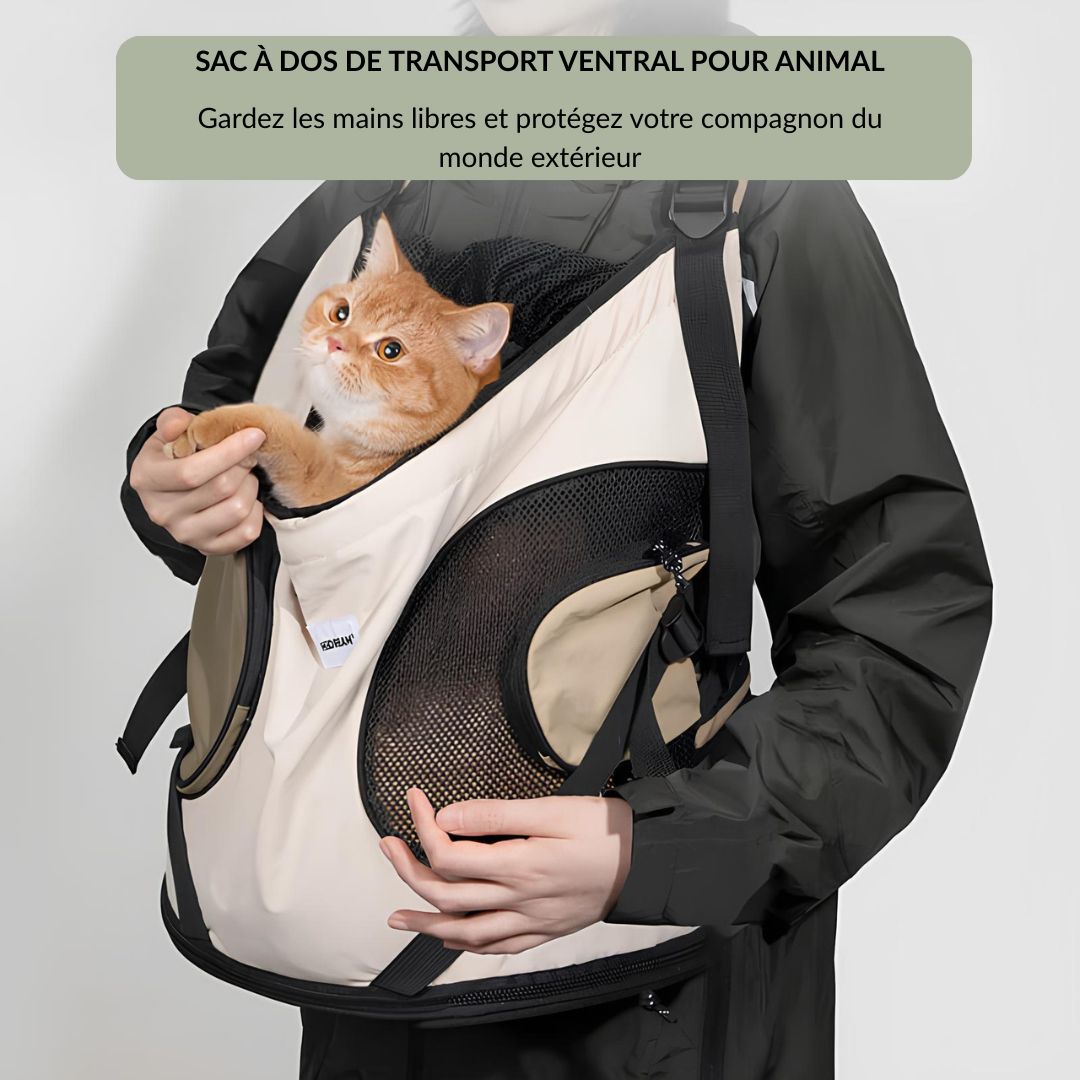 Sac à dos poitrine pour chats