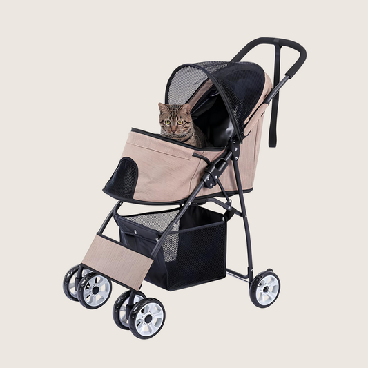 Poussette pliable pour chats