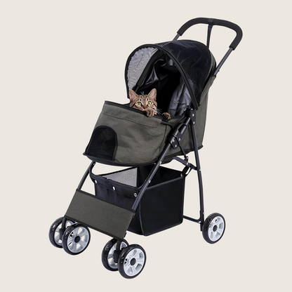 Poussette pliable pour chats