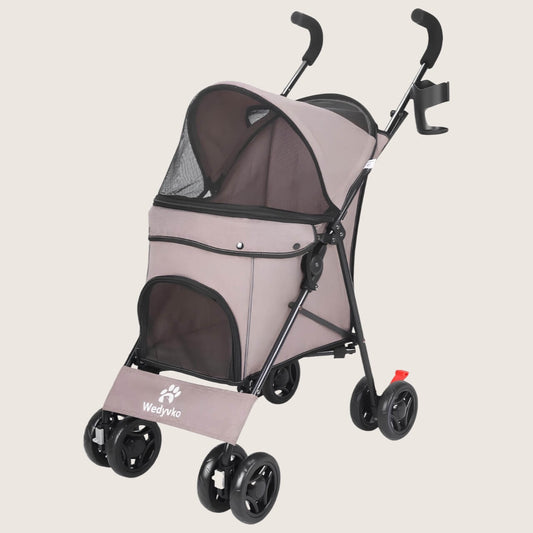 Poussette pliable pour chats légère